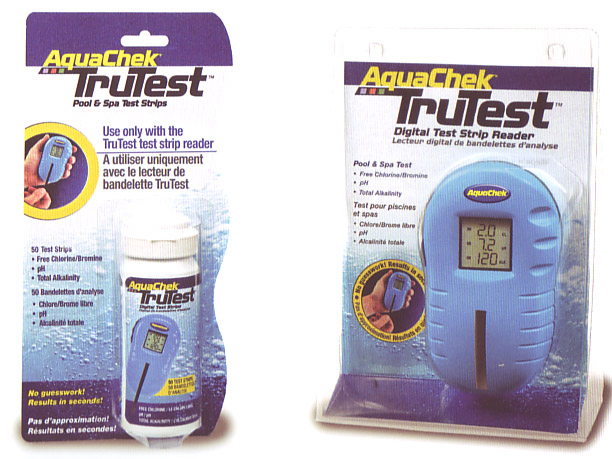 digital swimming pool water tester and strips