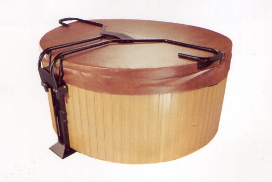 spa rigid cover caddy for round hot tubs