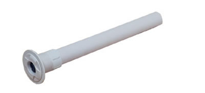 Certikin 1.5" Eyeball inlet c/w plumbed pipe (550mm/22" long approx)
