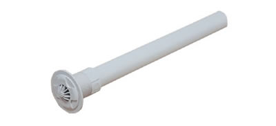 Certikin 1.5" Fixed grate inlet c/w plumbed pipe (550mm/22" long approx)