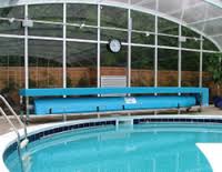 Commercial pool rollers and cover systems