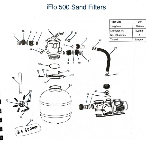 IFlo 20500 20sand 20filter 20parts